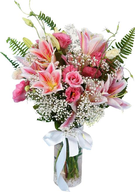  Belek Flower Order Pink Lilies Lilies in Vase