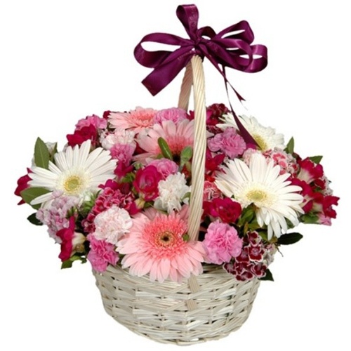 Belek Blumenlieferung Basket Seasonal Flowers