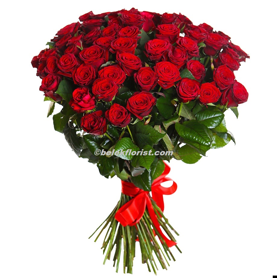  Belek Flower Delivery Red Rose 51 Pieces