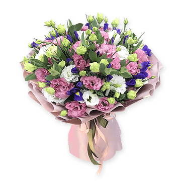 Belek Florist Mixed Color Lisianthus Bouquet